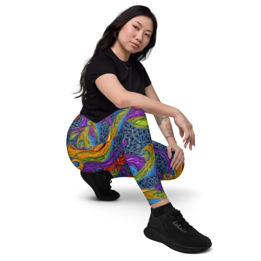 Reef of Fire on a Leggings with Pockets
