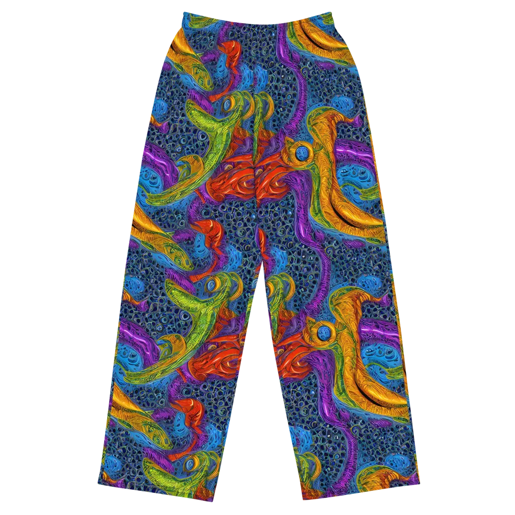 Reef of Fire on Wide-Leg Pants — Front