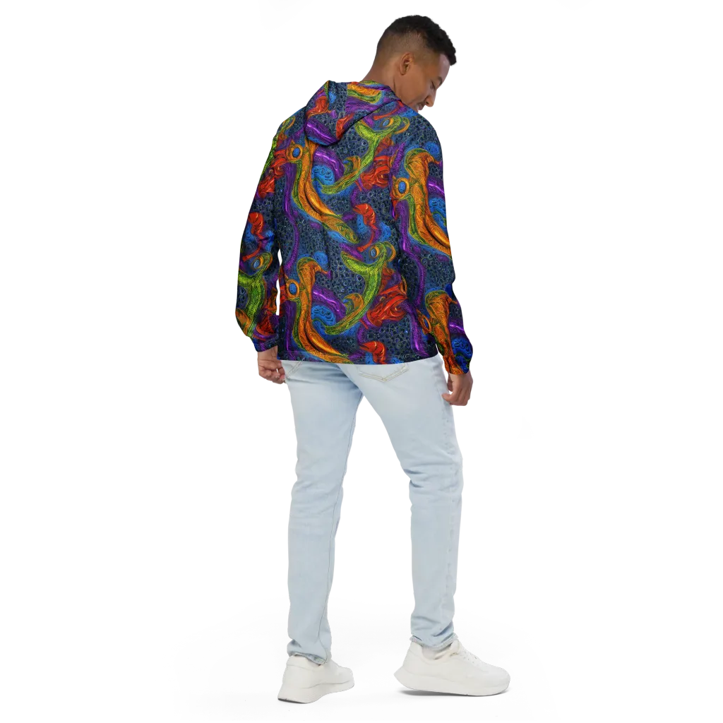Reef of Fire on Men's Windbreaker — Back