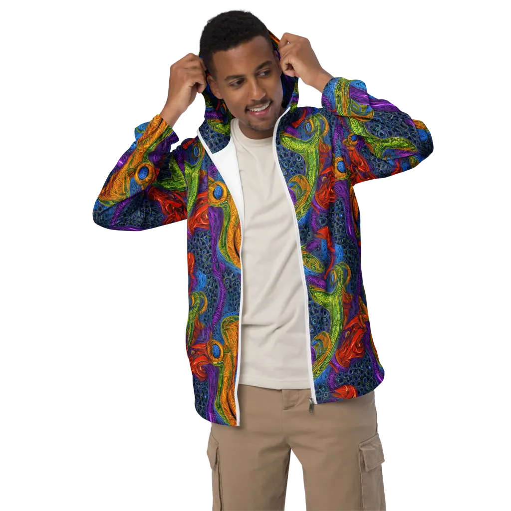 Reef of Fire on Men's Windbreaker — Front