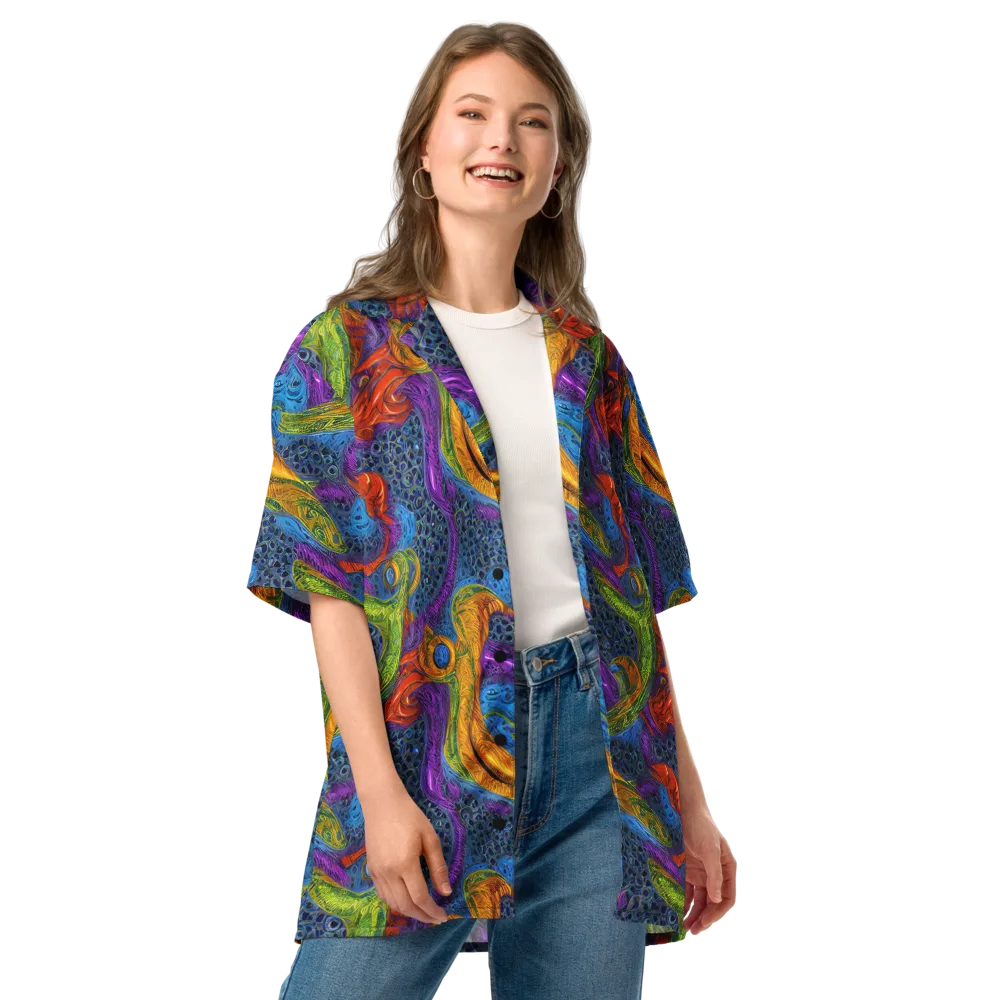 Reef of Fire on Button Shirt — Front