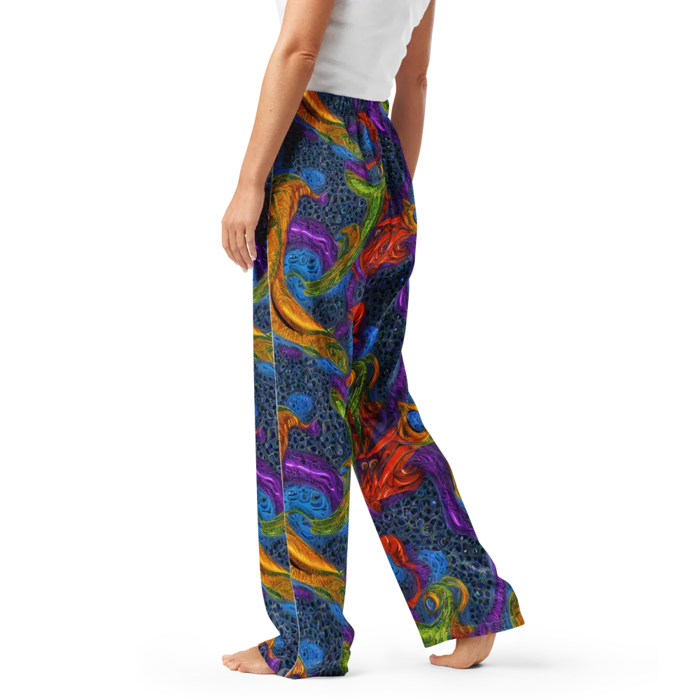 Reef of Fire on Women's Pajama Pants — Left
