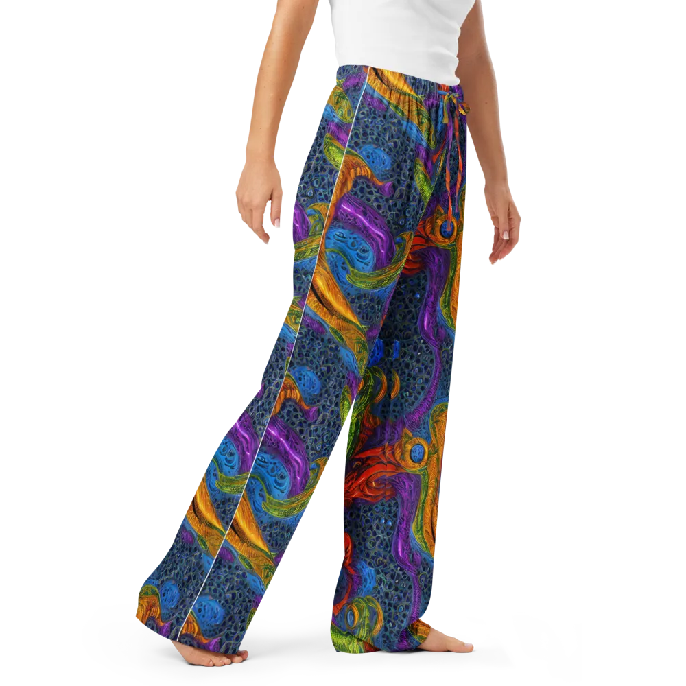 Reef of Fire on Women's Pajama Pants — Right Front