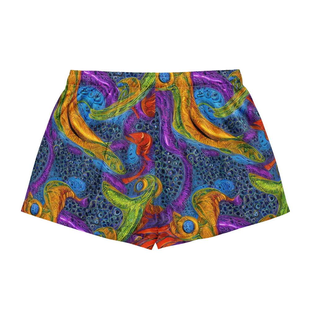 Reef of Fire on Women's Pajama Shorts — Back