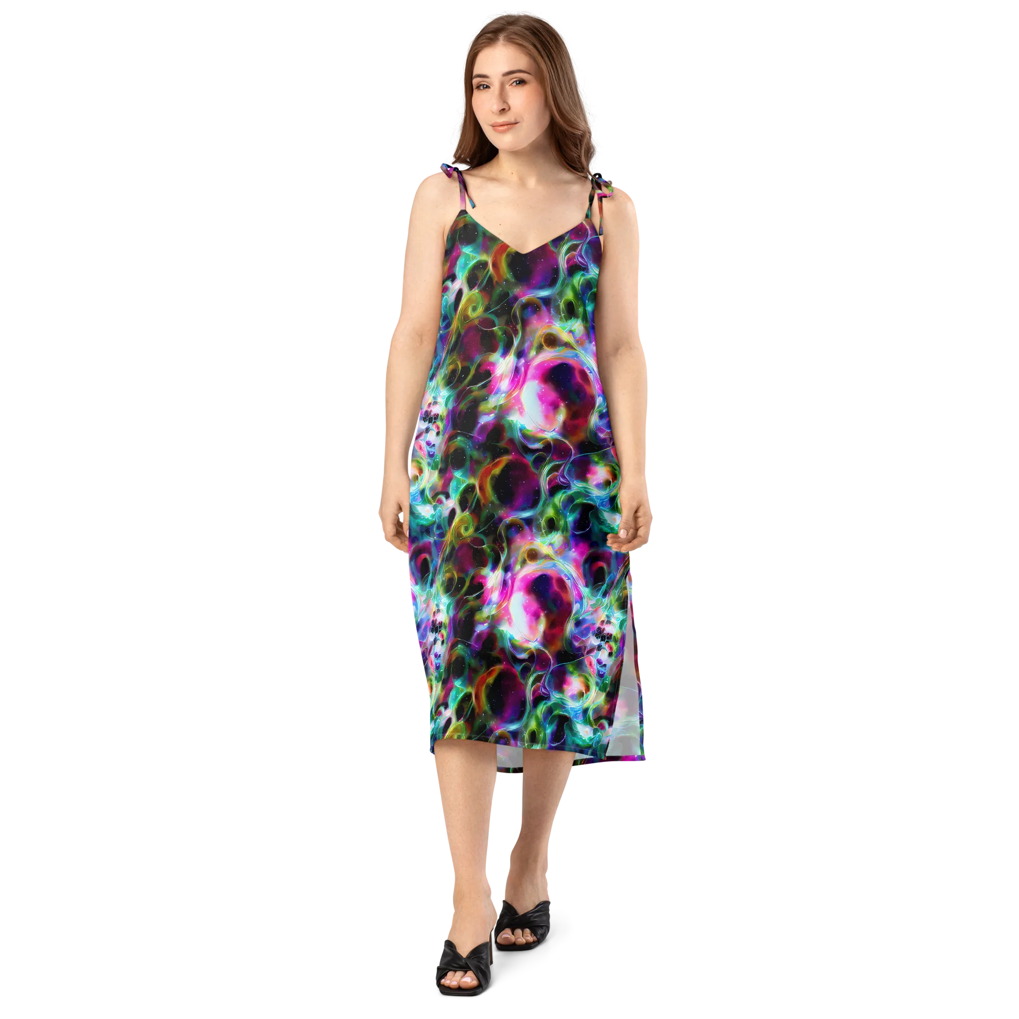Starfire Marble on Slip Dress — Front