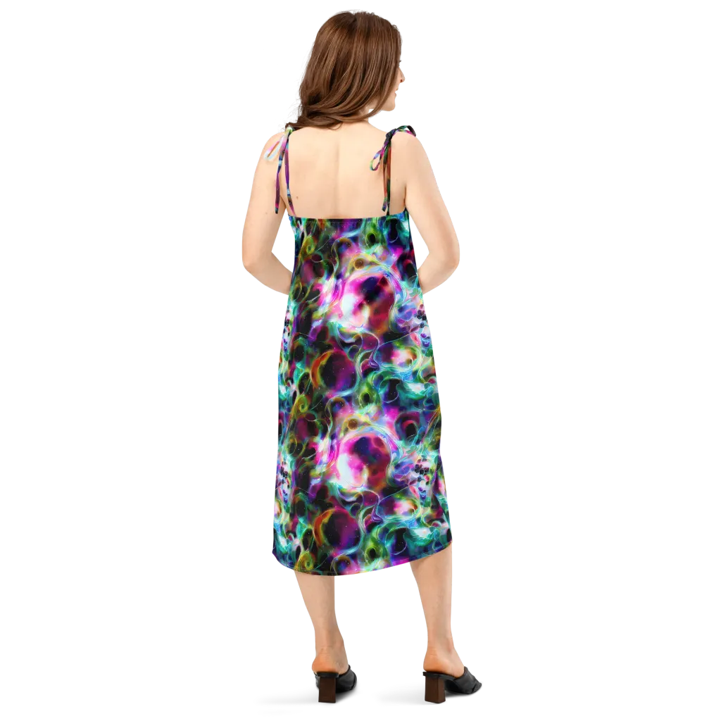 Starfire Marble on Slip Dress — Back