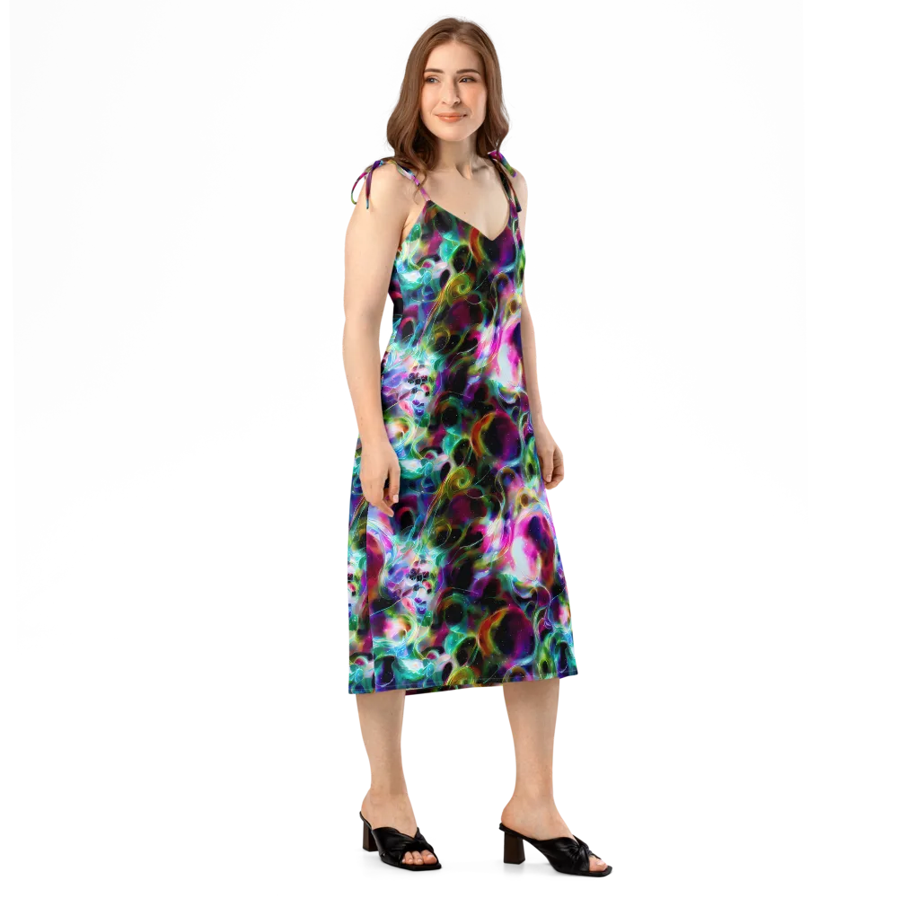 Starfire Marble on Slip Dress — Right Front