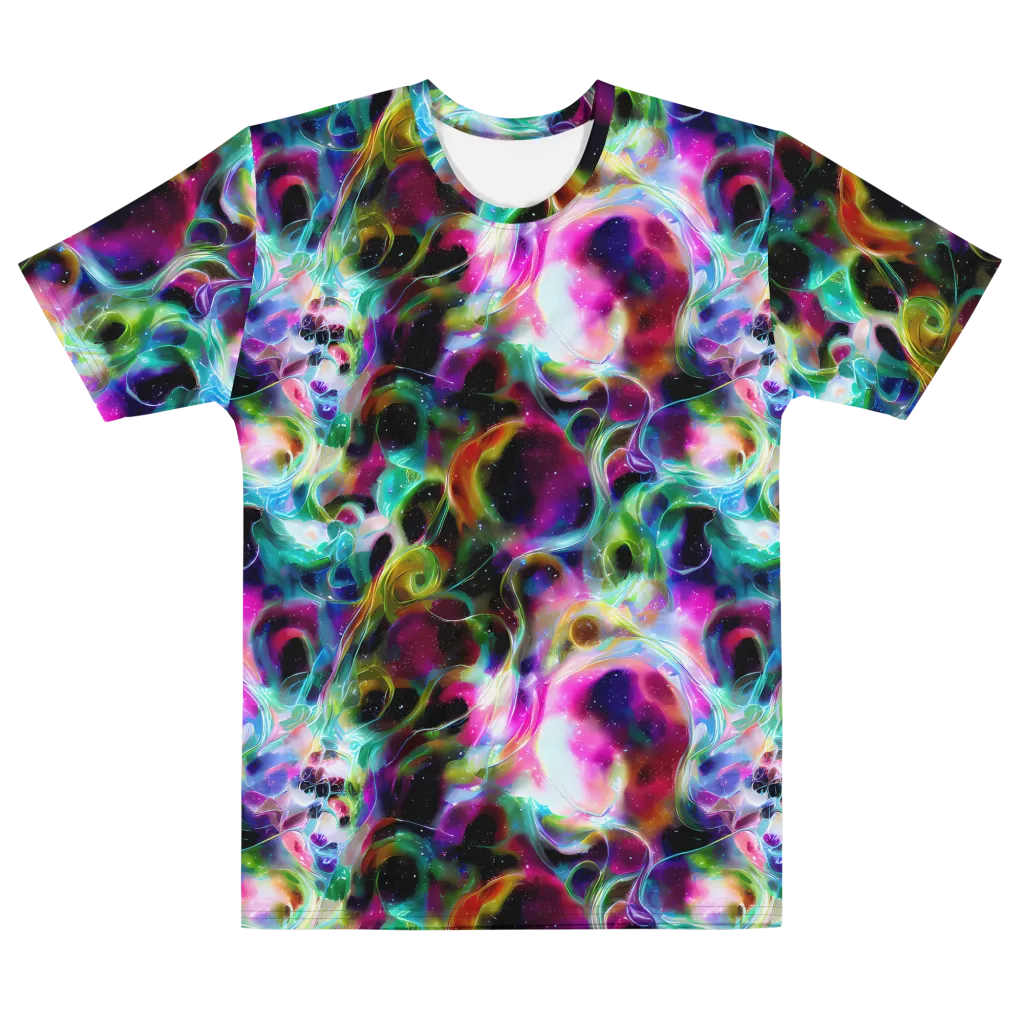 Starfire Marble on Men's Cotton Crew Neck T-Shirt — Front