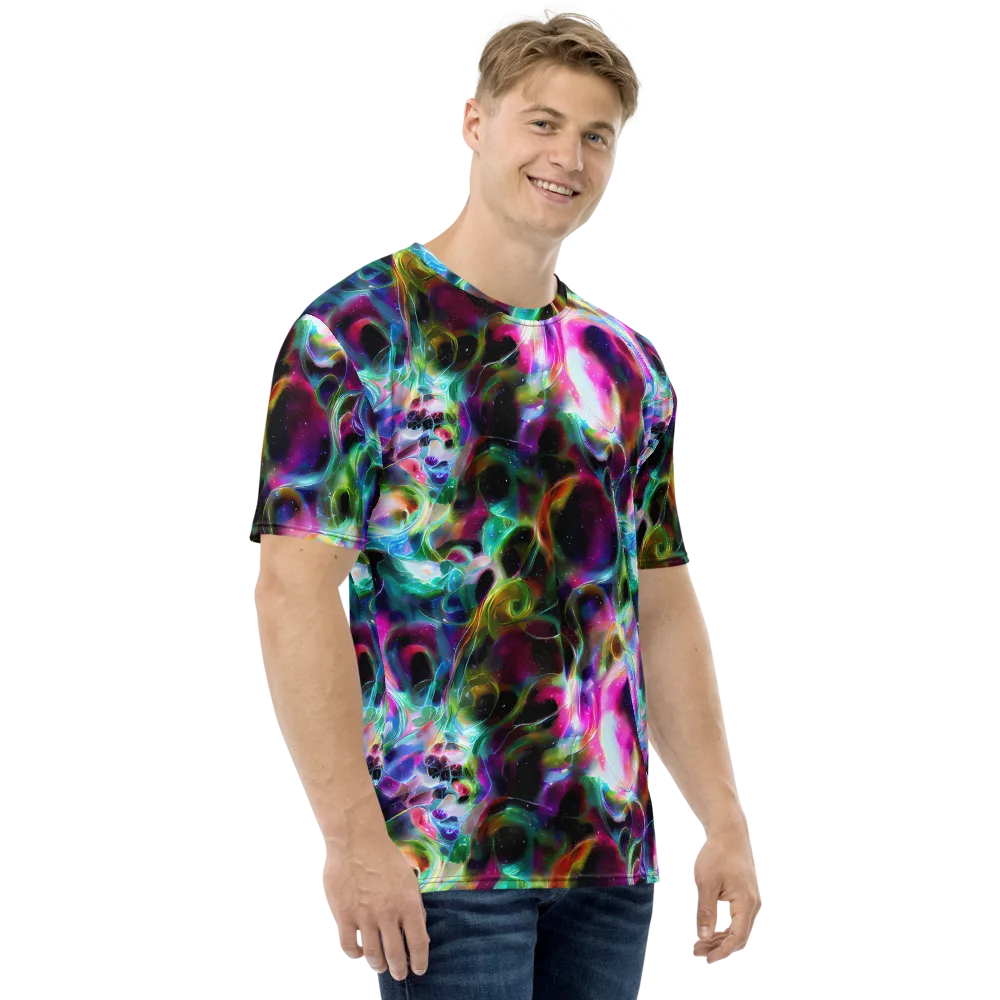 Starfire Marble on Men's Crew Neck T-Shirt — Right
