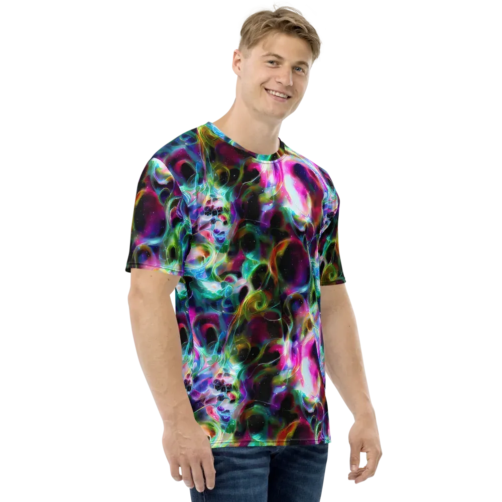 Starfire Marble on Men's Crew Neck T-Shirt — Right