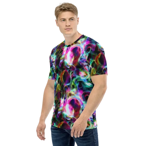 Starfire Marble on a Men's Crew Neck T-Shirt