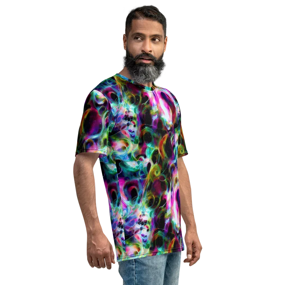 Starfire Marble on Men's Crew Neck T-Shirt — Right