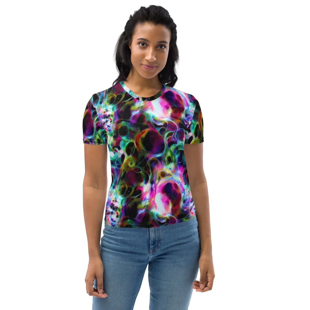 Starfire Marble on Women's Crew Neck T-Shirt — Front