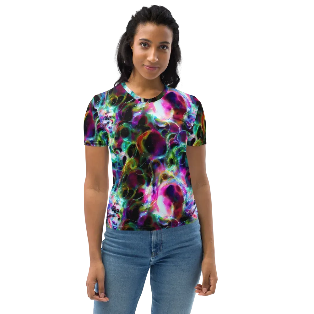 Starfire Marble on Women's Crew Neck T-Shirt — Front