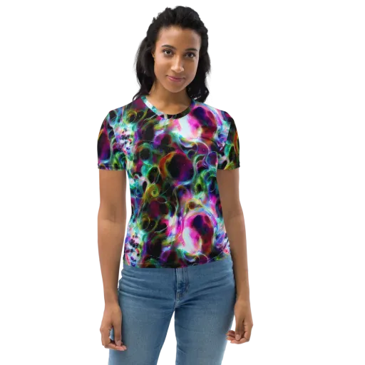 Starfire Marble on a Women's Crew Neck T-Shirt