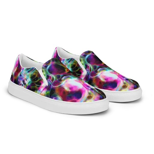 Starfire Marble on a Men's Slip-On Canvas Shoes