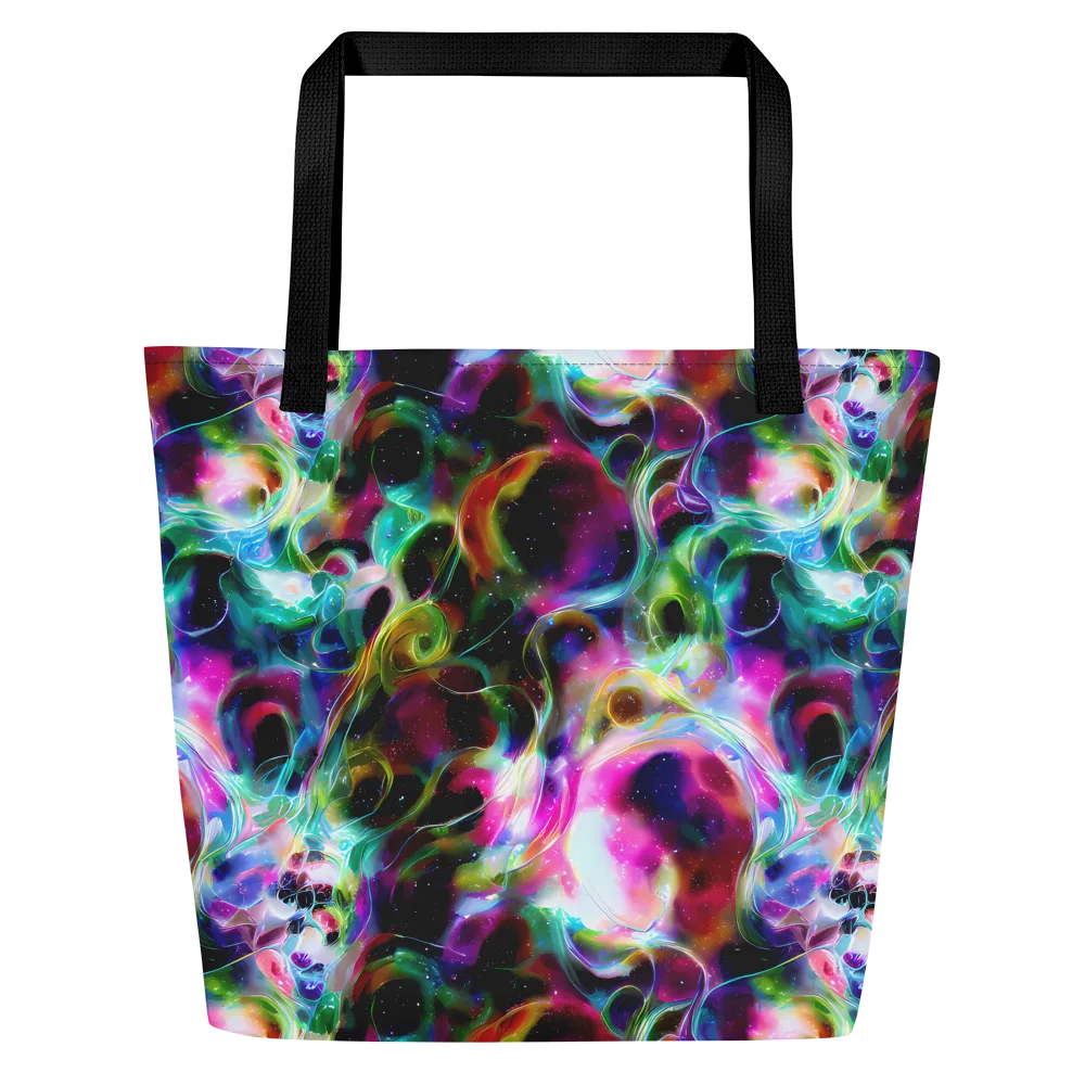 Starfire Marble on Large Tote Bag W/ Pocket — Front
