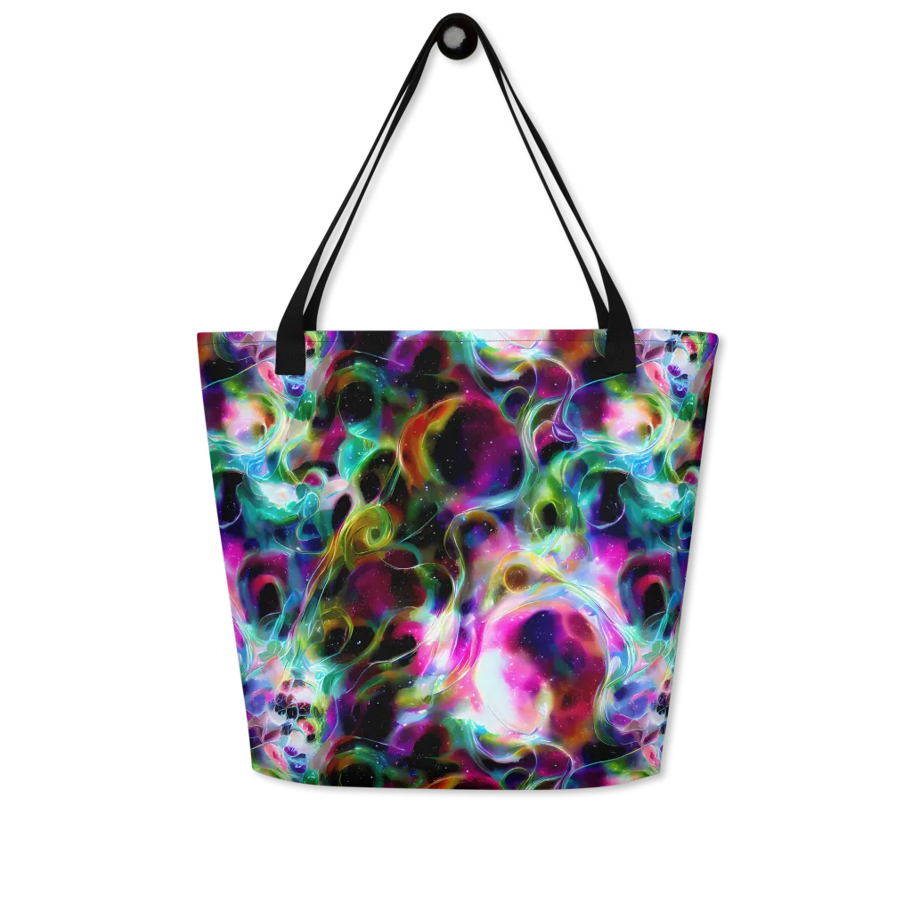 Starfire Marble on Large Tote Bag W/ Pocket — Front