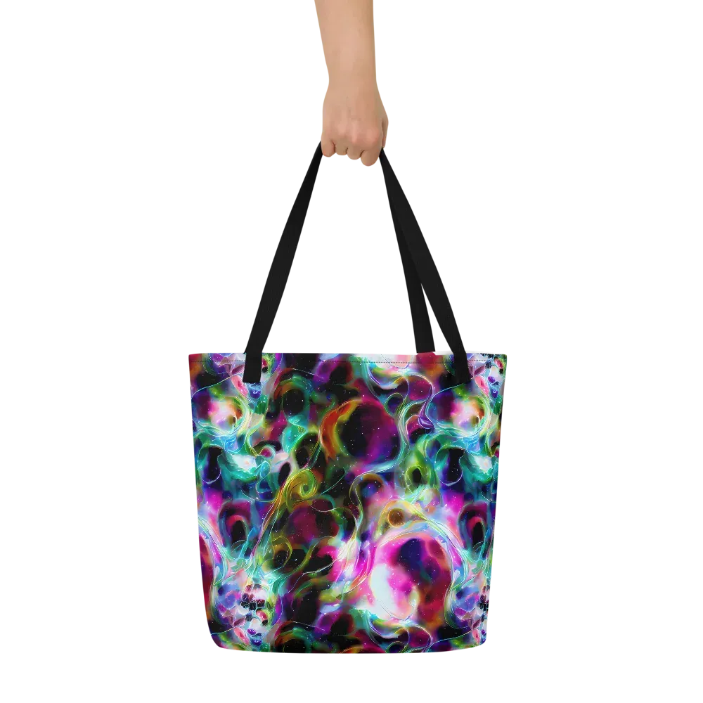 Starfire Marble on Large Tote Bag W/ Pocket — Front