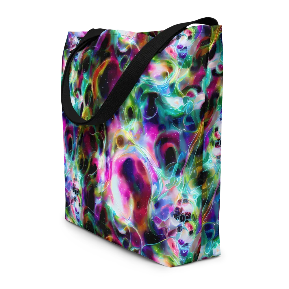 Starfire Marble on Large Tote Bag W/ Pocket — Front