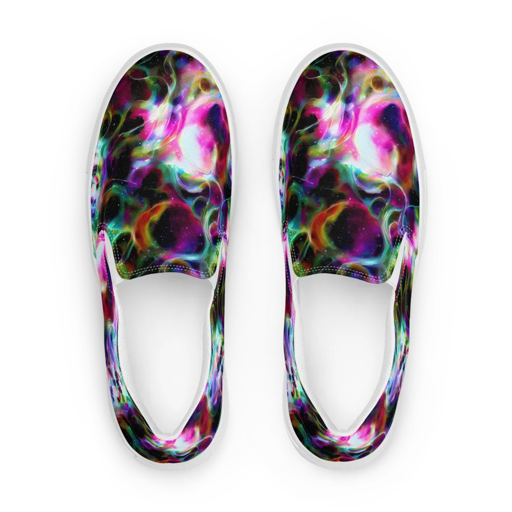 Starfire Marble on Women's Slip-On Canvas Shoes — Front