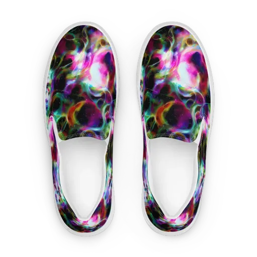 Starfire Marble on a Women's Slip-On Canvas Shoes
