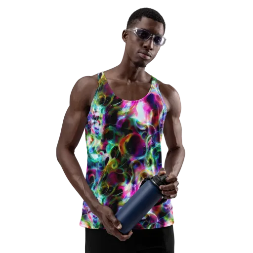 Starfire Marble on a Men's Tank Top