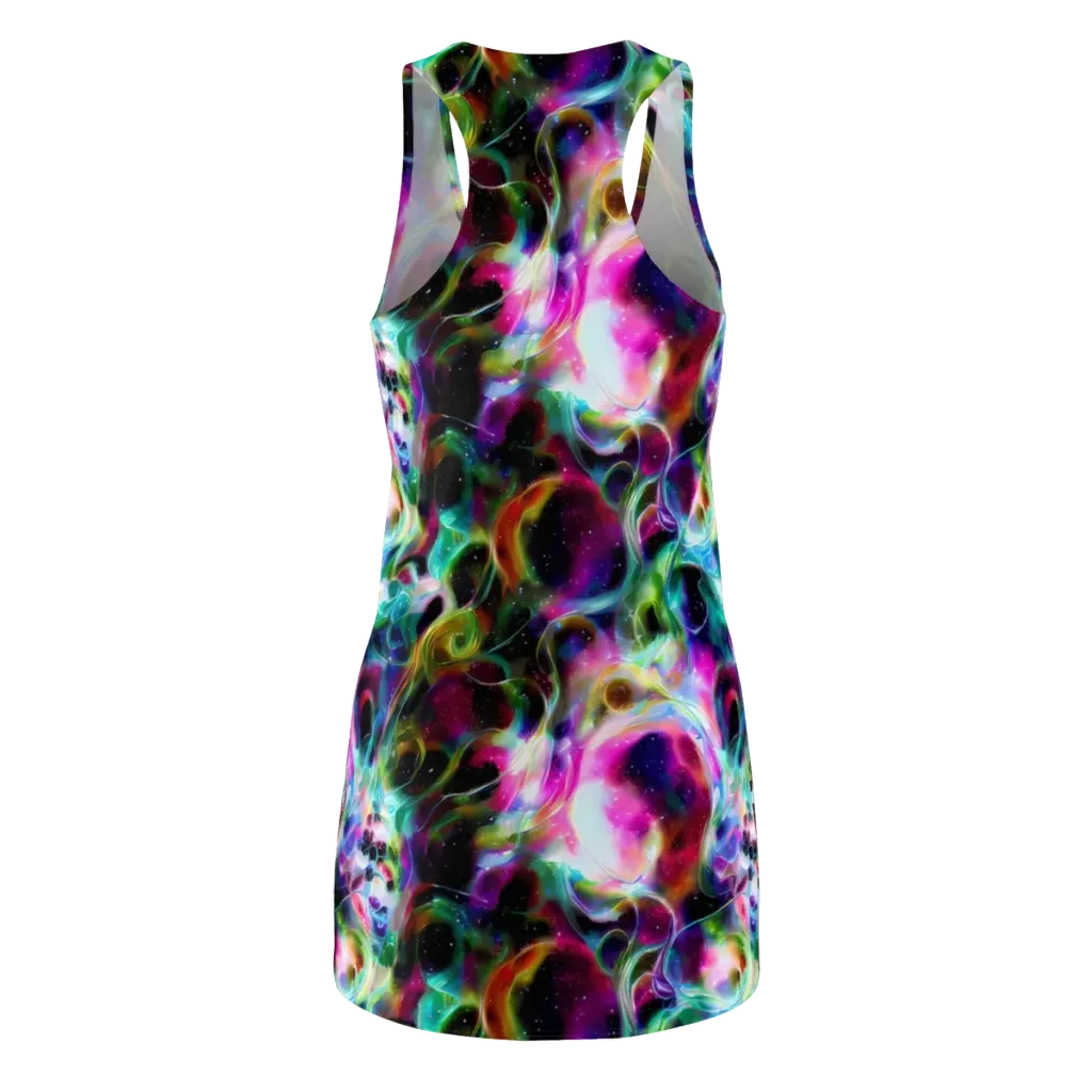 Starfire Marble on Racerback Dress — Back