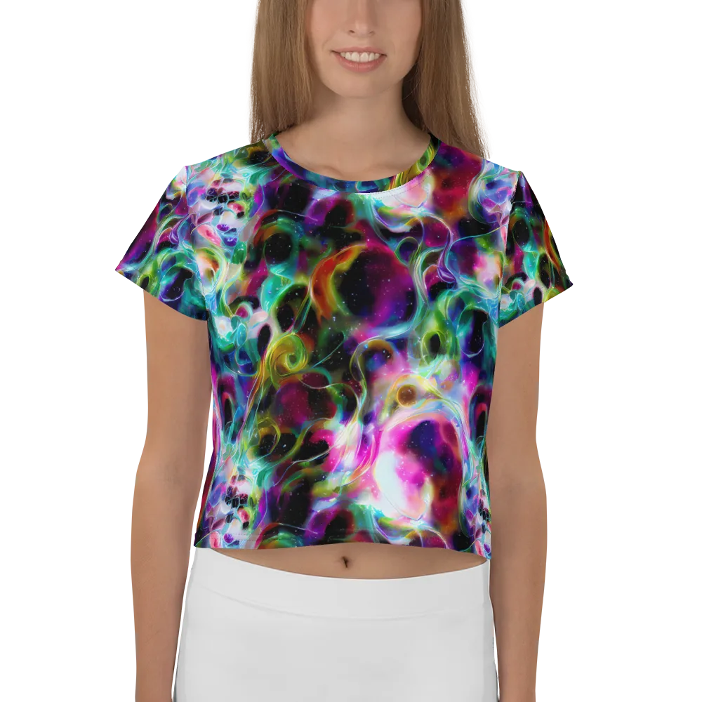 Starfire Marble on Crop Tee — Front