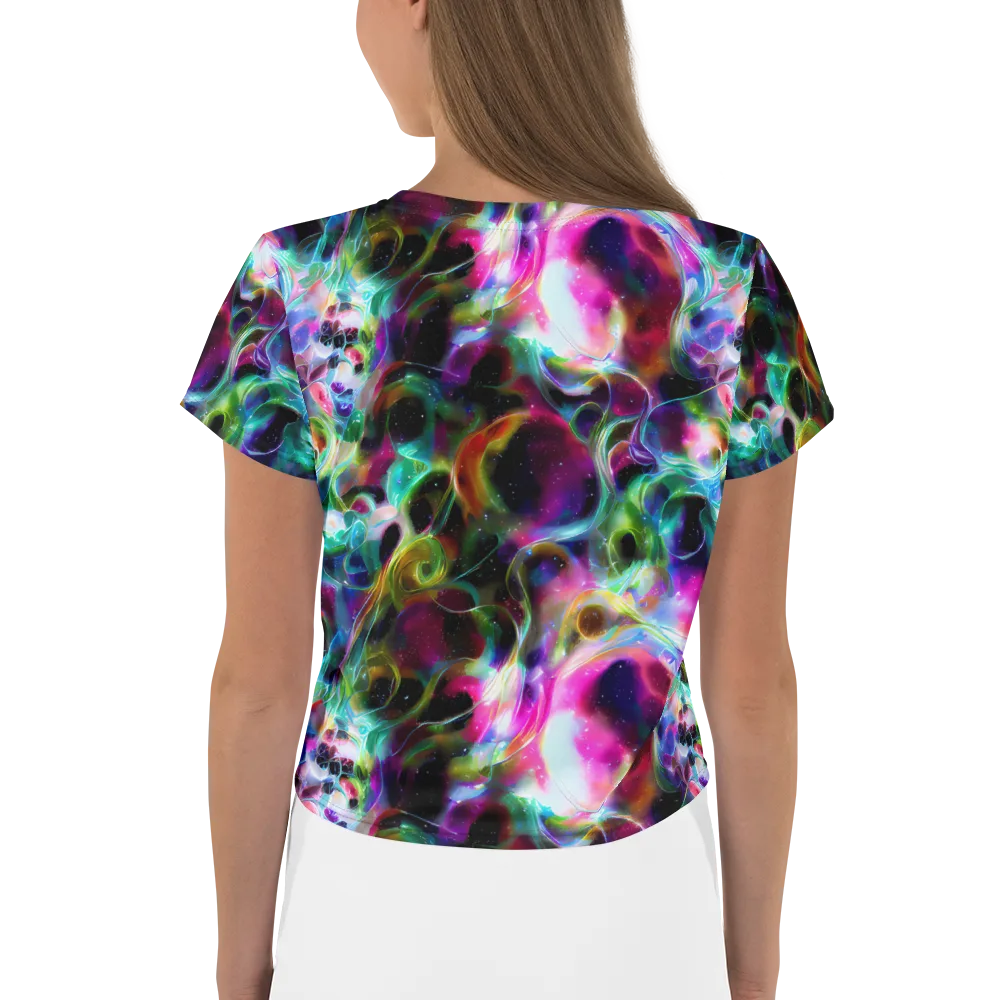 Starfire Marble on Crop Tee — Back