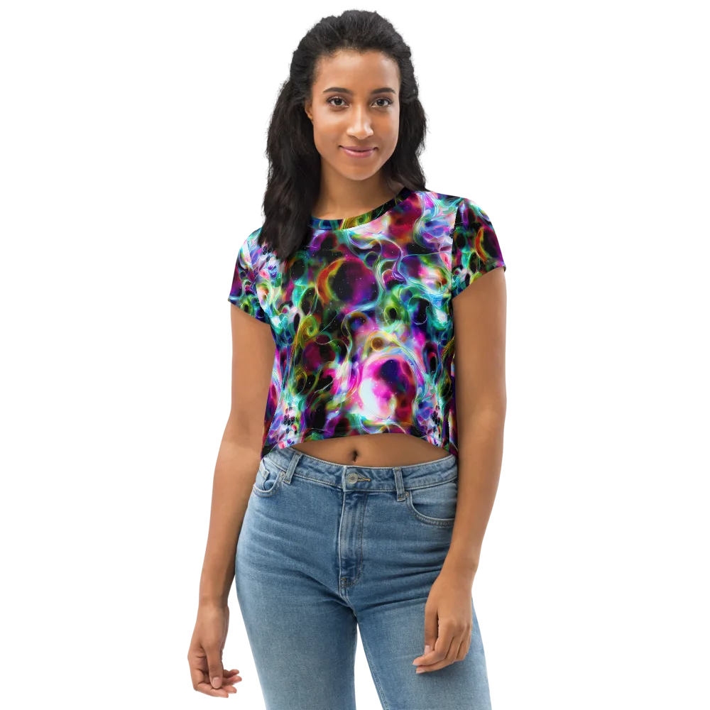 Starfire Marble on Crop Tee — Front