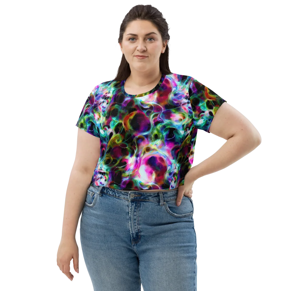 Starfire Marble on Crop Tee — Front