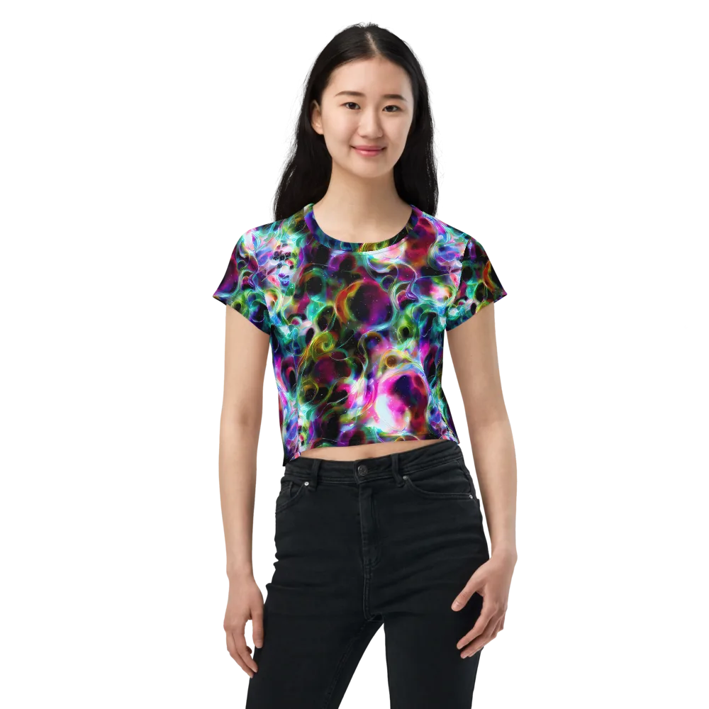 Starfire Marble on Crop Tee — Front