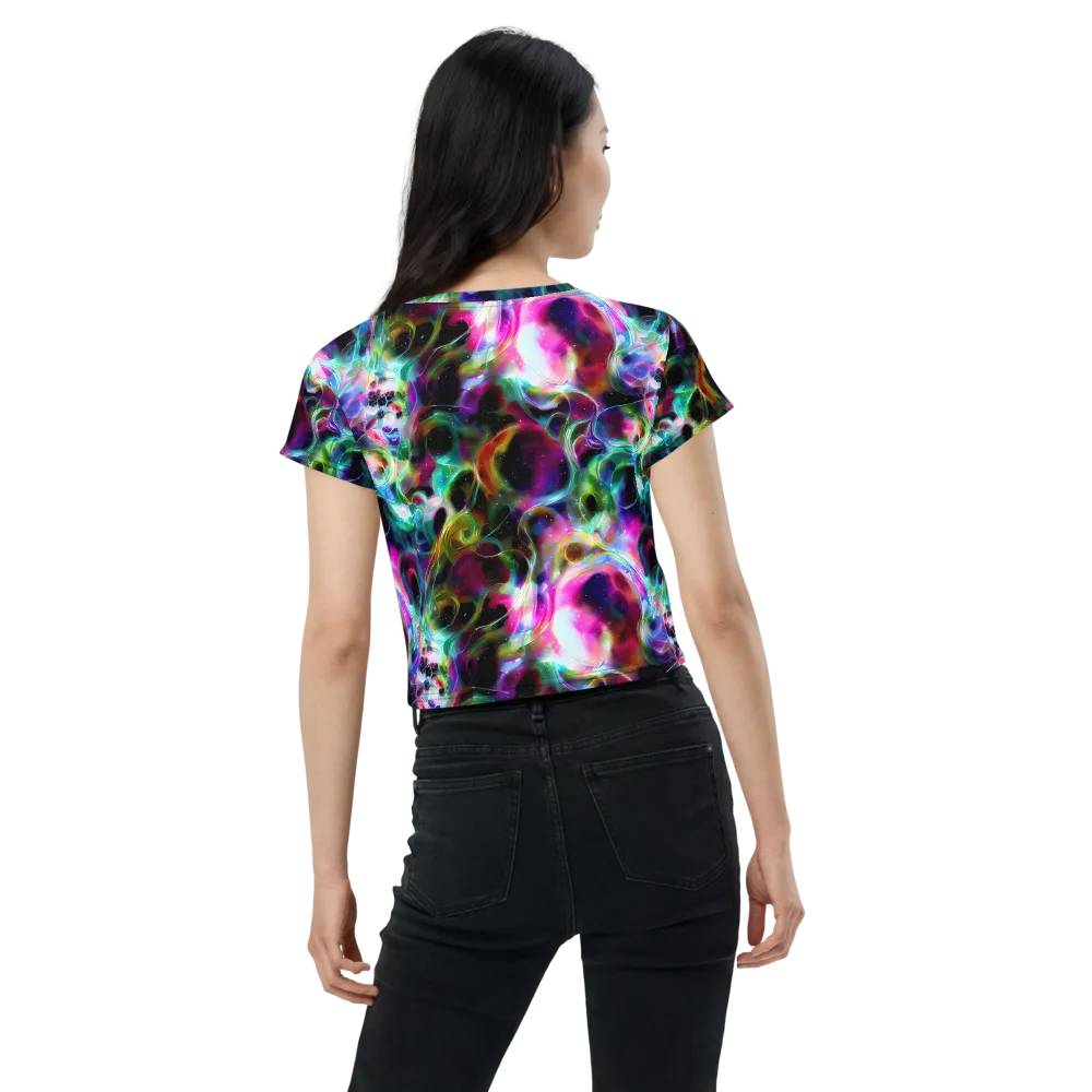 Starfire Marble on Crop Tee — Back