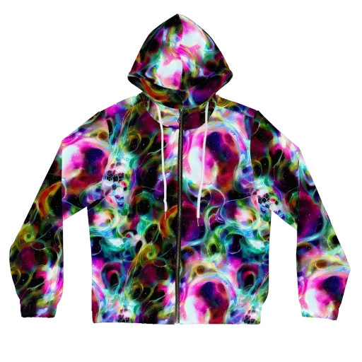 Starfire Marble on a Women's Full-Zip Hoodie