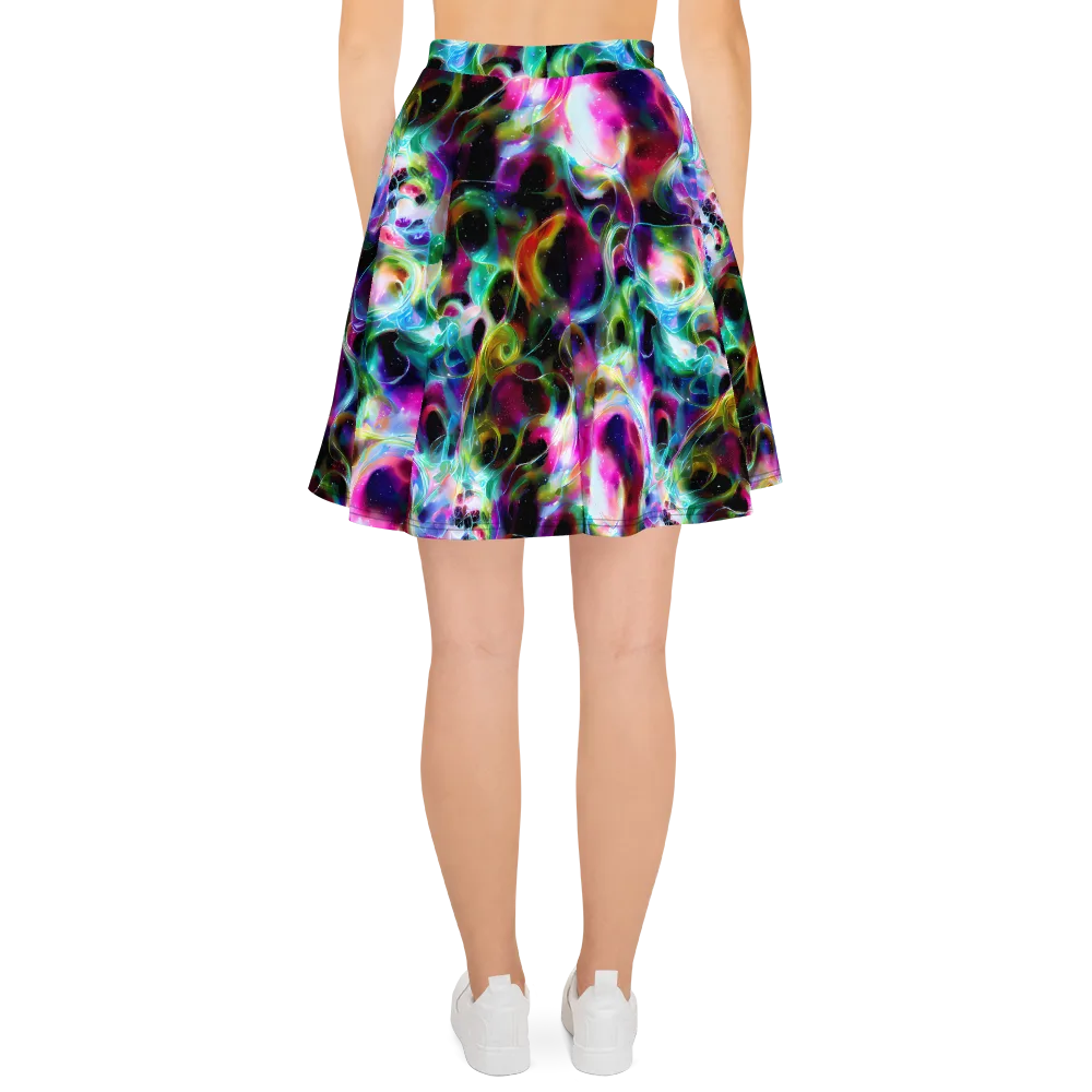 Starfire Marble on Skater Skirt — Back