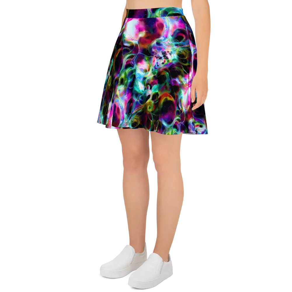 Starfire Marble on Skater Skirt — Left
