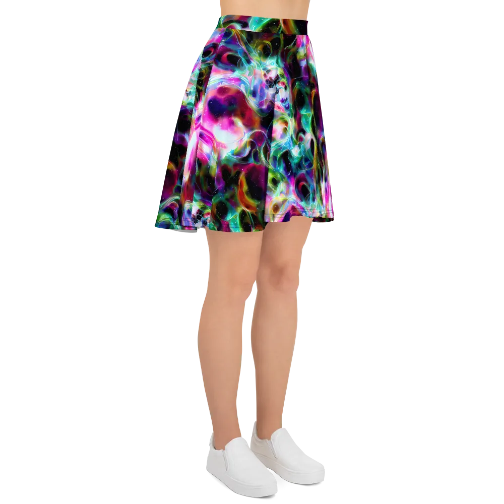 Starfire Marble on Skater Skirt — Right