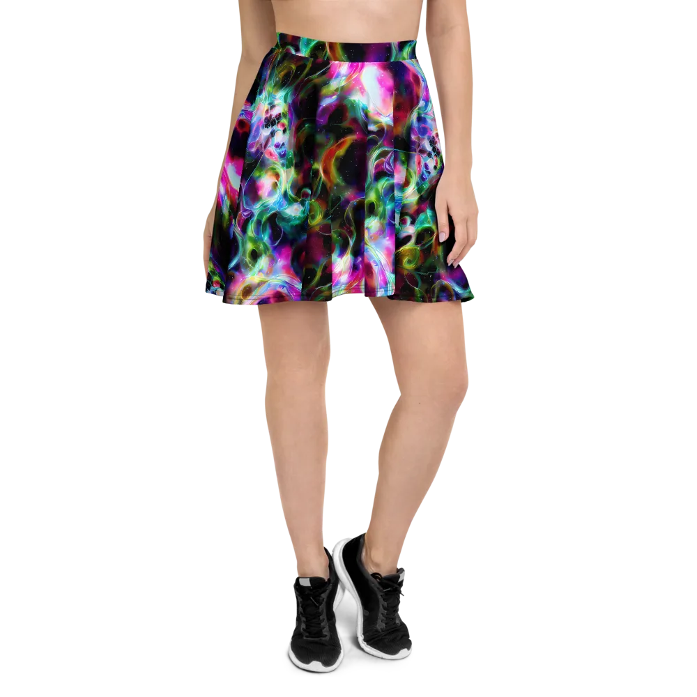 Starfire Marble on Skater Skirt — Front