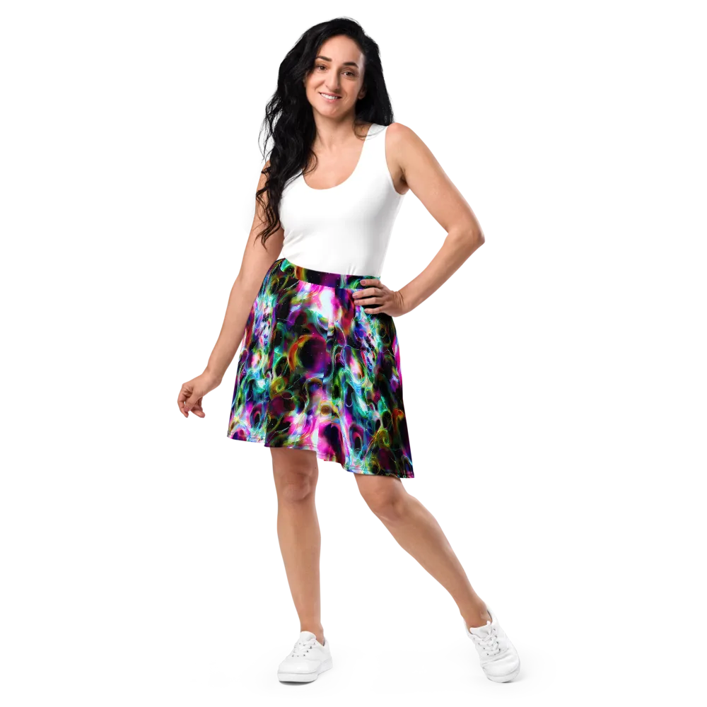 Starfire Marble on Skater Skirt — Front
