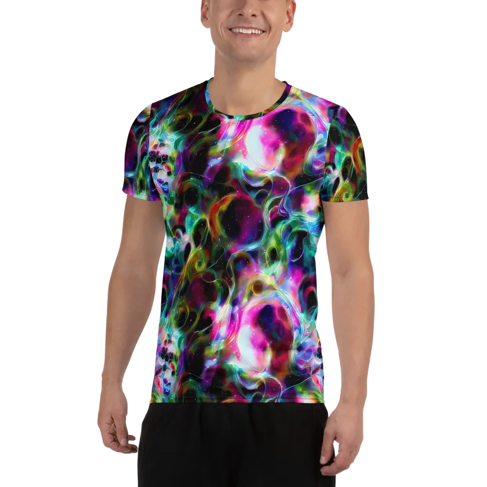 Starfire Marble on Men's Athletic T-Shirt — Front