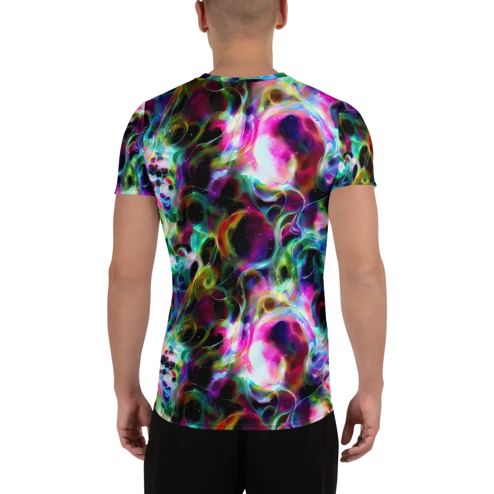 Starfire Marble on Men's Athletic T-Shirt — Back