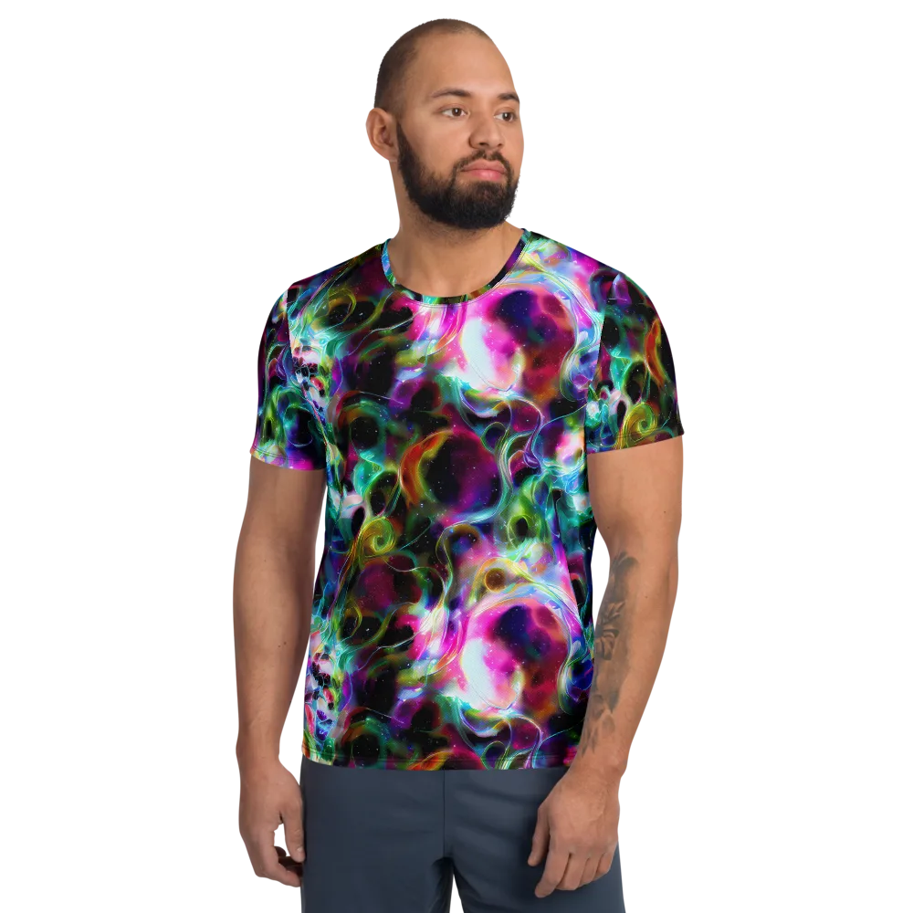 Starfire Marble on Men's Athletic T-Shirt — Front