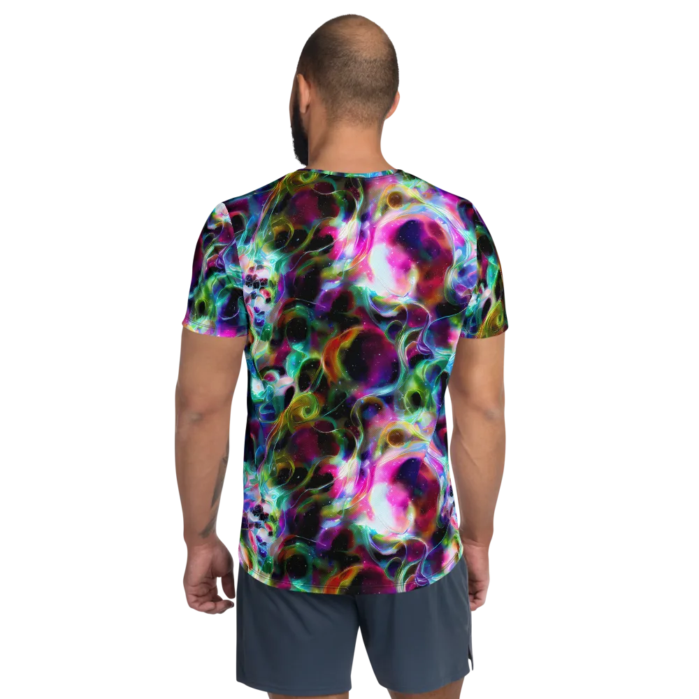 Starfire Marble on Men's Athletic T-Shirt — Back