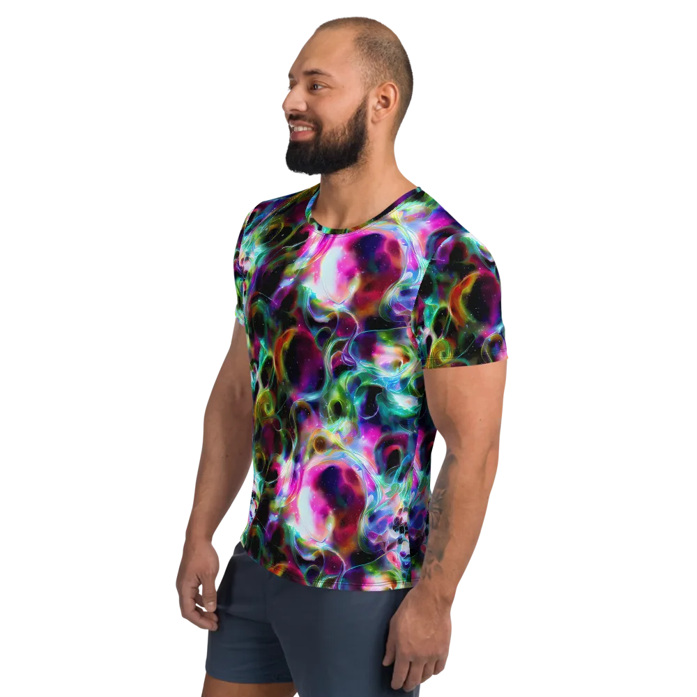 Starfire Marble on Men's Athletic T-Shirt — Left