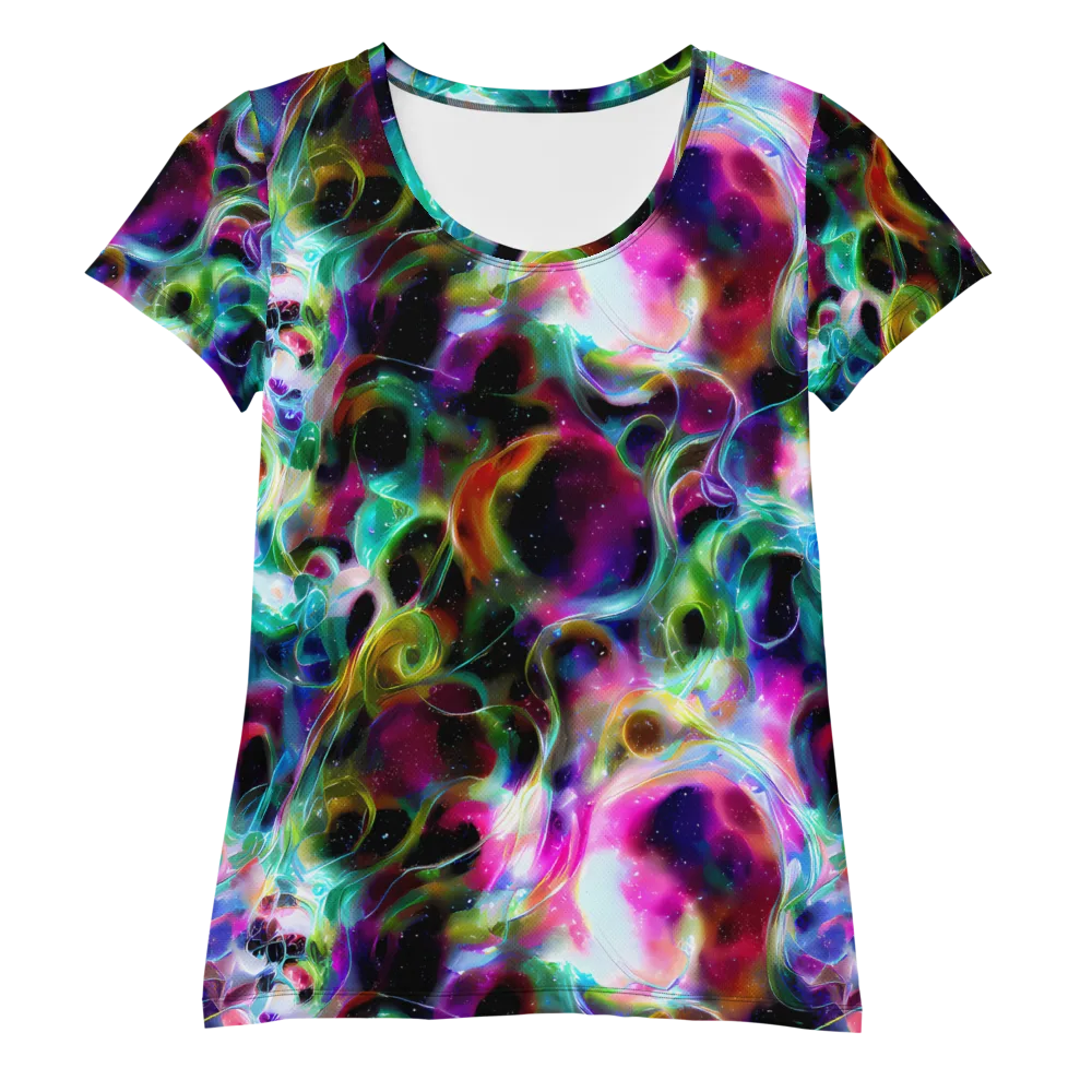 Starfire Marble on Women's Athletic T-Shirt — Front