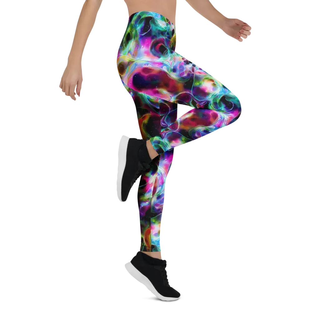 Starfire Marble on Leggings — Right