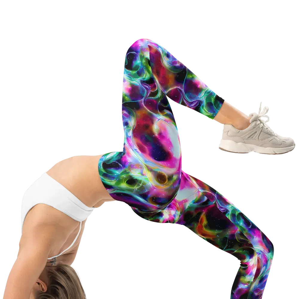 Starfire Marble on Leggings — Right