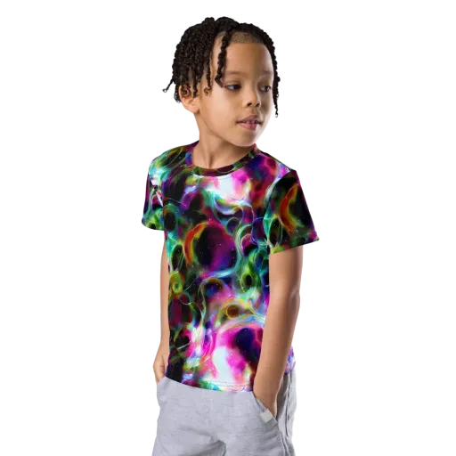 Starfire Marble on a Kids Crew Neck T-Shirt