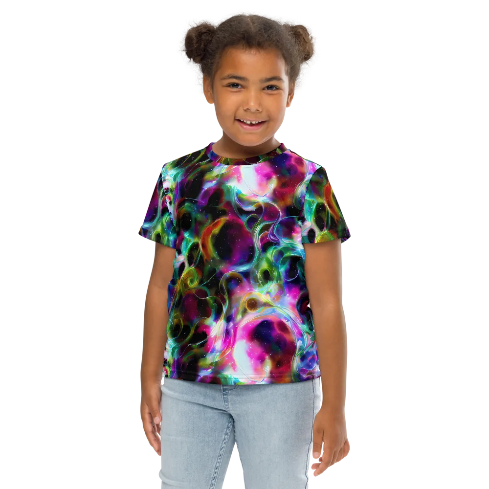 Starfire Marble on Kids Crew Neck T-Shirt — Front
